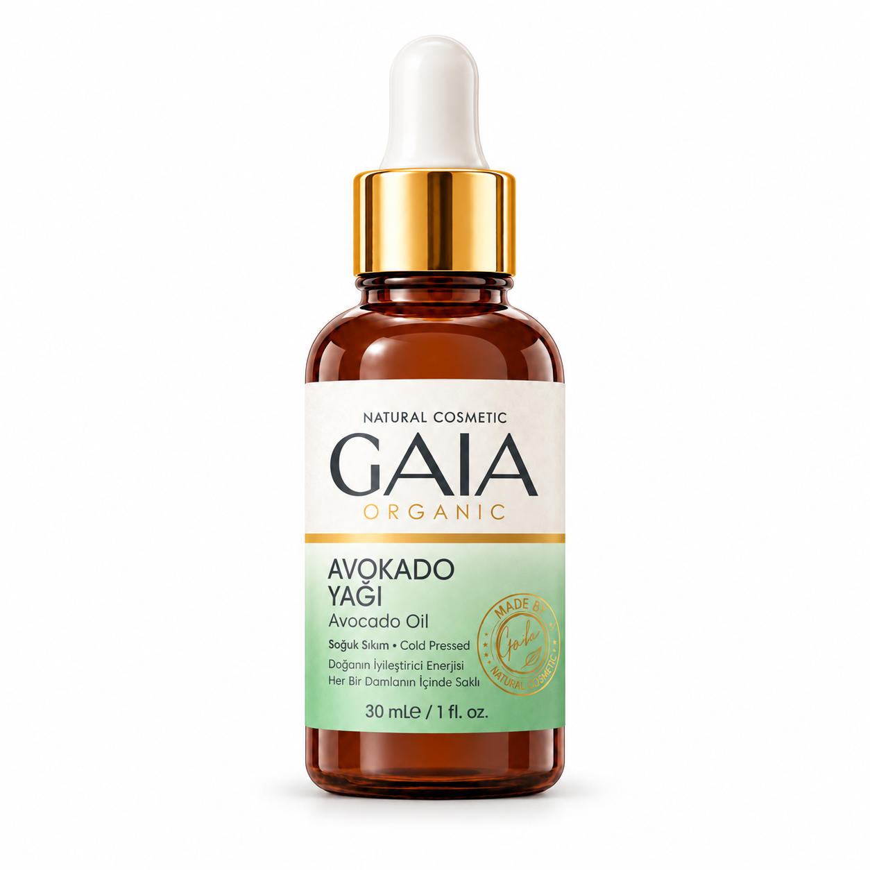 Avokado Yağı 30 ml – Soğuk Sıkım Cilt ve Saç Bakım Yağı
