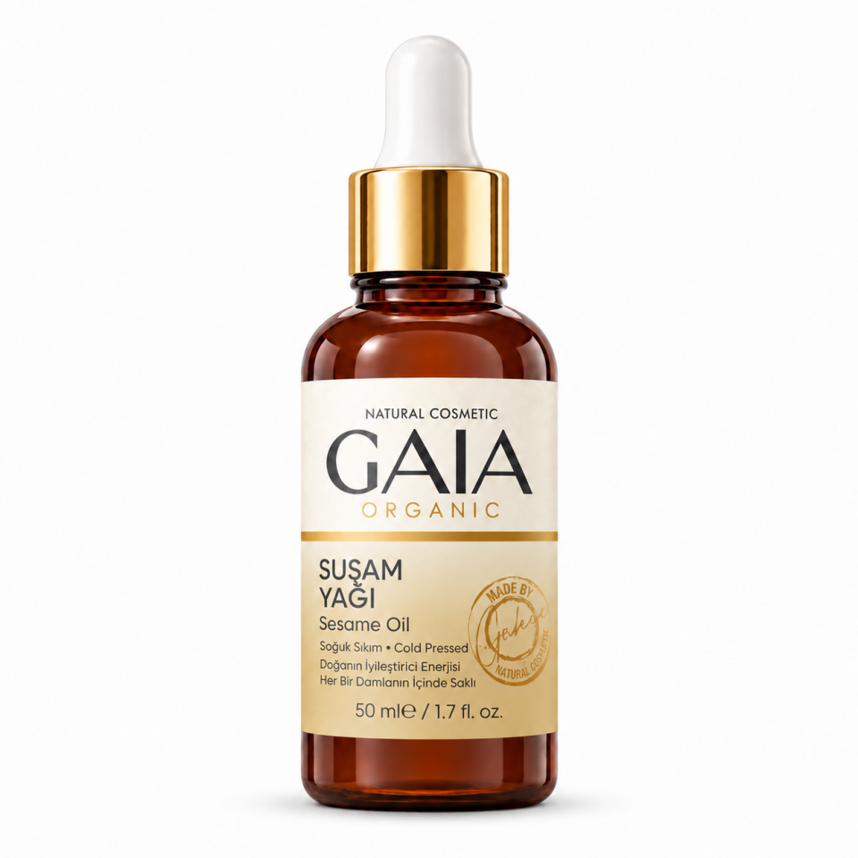 Susam Yağı 50 ml – Soğuk Sıkım Cilt, Saç ve Vücut Bakım Yağı