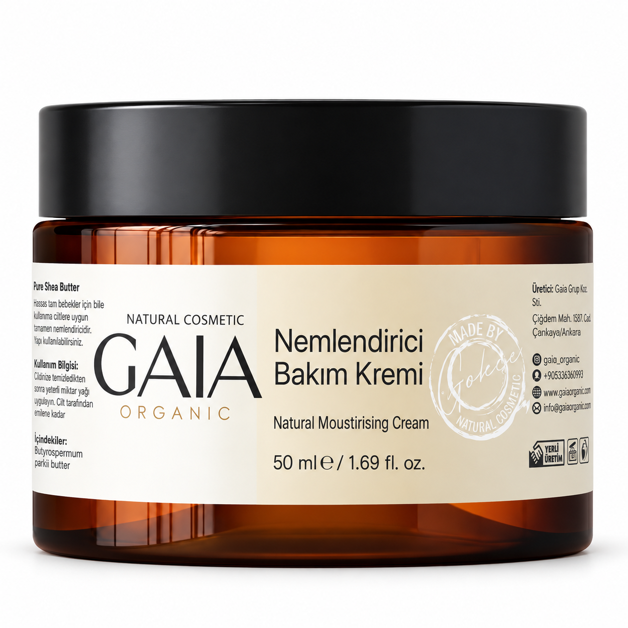 Doğal Nemlendirici Bakım Kremi